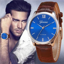 Load image into Gallery viewer, 2017 Retro New Design Mens Watch Faux Leather Band Analog Quartz Wrist Watch For Men Male Clock Wristwatches relogio masculino