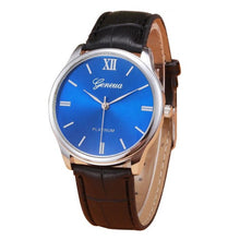 Load image into Gallery viewer, 2017 Retro New Design Mens Watch Faux Leather Band Analog Quartz Wrist Watch For Men Male Clock Wristwatches relogio masculino