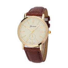 Load image into Gallery viewer, 2017 Fashion Casual Men's Watches Geneva Quartz Watch PU Leather Watch Cock Male Relogio Masculino