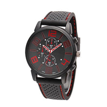 Load image into Gallery viewer, Alloy Analogue Soft Style Shell Watch Dial Silicone Sports Men Quartz Band