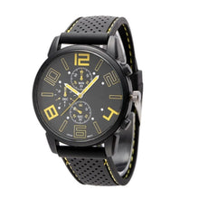 Load image into Gallery viewer, Alloy Analogue Soft Style Shell Watch Dial Silicone Sports Men Quartz Band