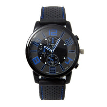 Load image into Gallery viewer, Alloy Analogue Soft Style Shell Watch Dial Silicone Sports Men Quartz Band