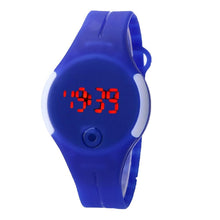 Load image into Gallery viewer, Watch Silicone Men Round Sport Fashion Casual 38inch Buckle Digital Pin Casual 1 5cm About Electronic 3 LED Display