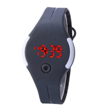 Load image into Gallery viewer, Watch Silicone Men Round Sport Fashion Casual 38inch Buckle Digital Pin Casual 1 5cm About Electronic 3 LED Display