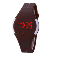 Load image into Gallery viewer, Watch Silicone Men Round Sport Fashion Casual 38inch Buckle Digital Pin Casual 1 5cm About Electronic 3 LED Display