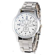 Load image into Gallery viewer, 1 6inch  Round Men 0 4cm Wristwatch Steel 1Pcs Clasp Quartz Fashion  2cm Analog Bracelet No Waterproof Stainless 8inch