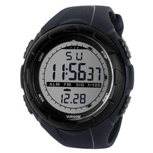 Load image into Gallery viewer, Buckle Round Pedometer Men Intelligent Digital Smart 5Bar Sport Fashion Casual Watch Outdoor Instructions Sports Watch