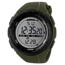 Load image into Gallery viewer, Buckle Round Pedometer Men Intelligent Digital Smart 5Bar Sport Fashion Casual Watch Outdoor Instructions Sports Watch
