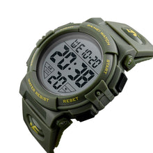 Load image into Gallery viewer, Rubber Sports Waterproof tempered 17mm Fashion Mineral Watch Casual Multi-function mirror Men Outdoor glass Electronic