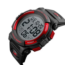 Load image into Gallery viewer, Rubber Sports Waterproof tempered 17mm Fashion Mineral Watch Casual Multi-function mirror Men Outdoor glass Electronic