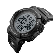 Load image into Gallery viewer, Rubber Sports Waterproof tempered 17mm Fashion Mineral Watch Casual Multi-function mirror Men Outdoor glass Electronic